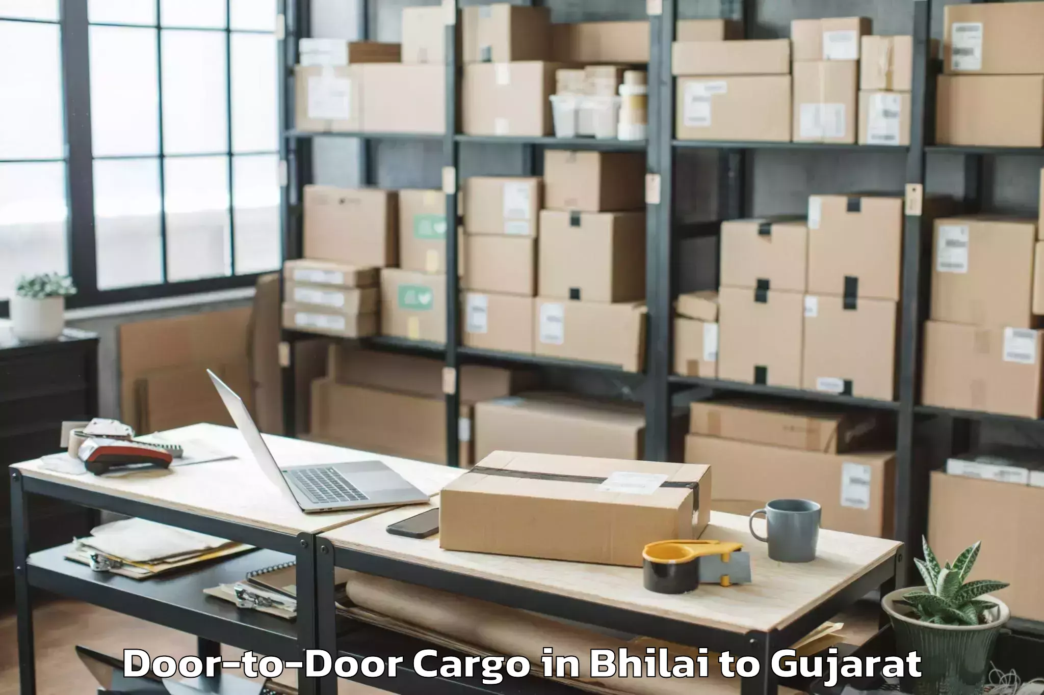 Trusted Bhilai to Amroli Door To Door Cargo